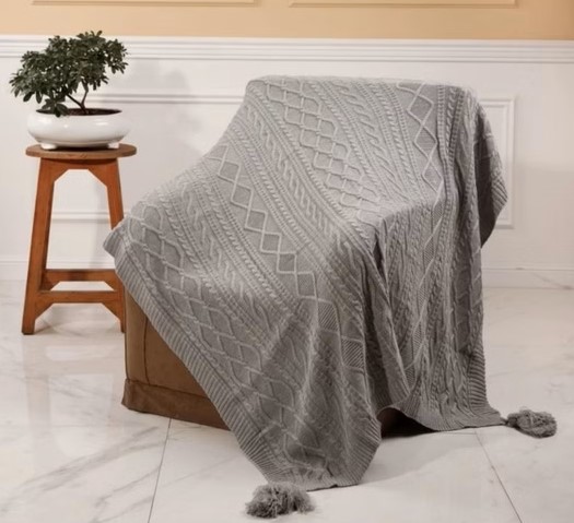 قیمت امروز پتو شال مبل لونا بافت درشت + خرید تضمینی